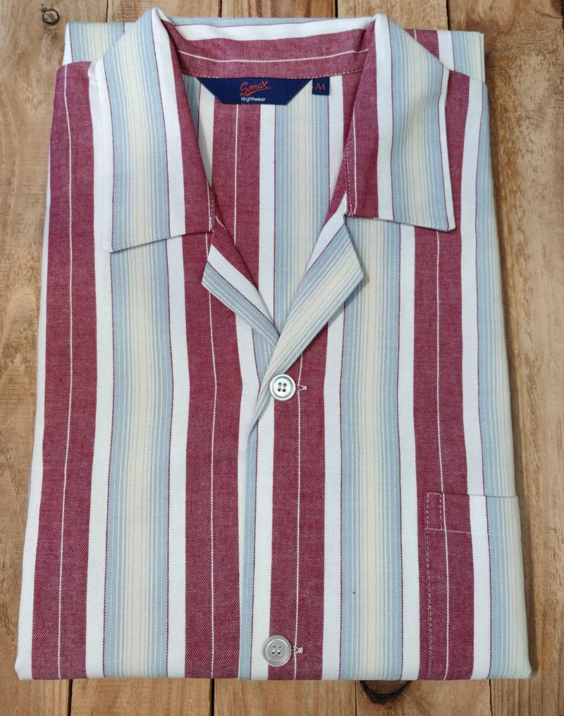 Mens Nightwear Pyjamas Tie Waist Clothing Gurds of Taunton